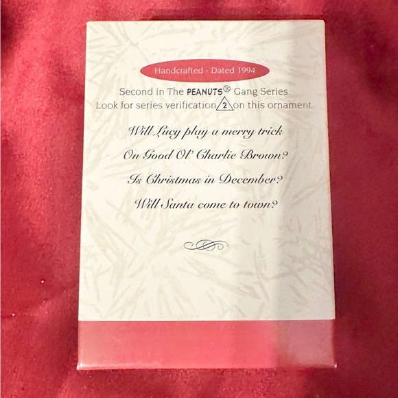 Peanuts Lucy with Football Hallmark Peanuts Gang Collector Ornament #2 - Picture 8 of 11